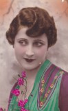 Portret color de femeie tanara (circulata 1930)