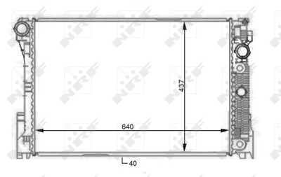 NRF 59108 Radiator, racire motor foto