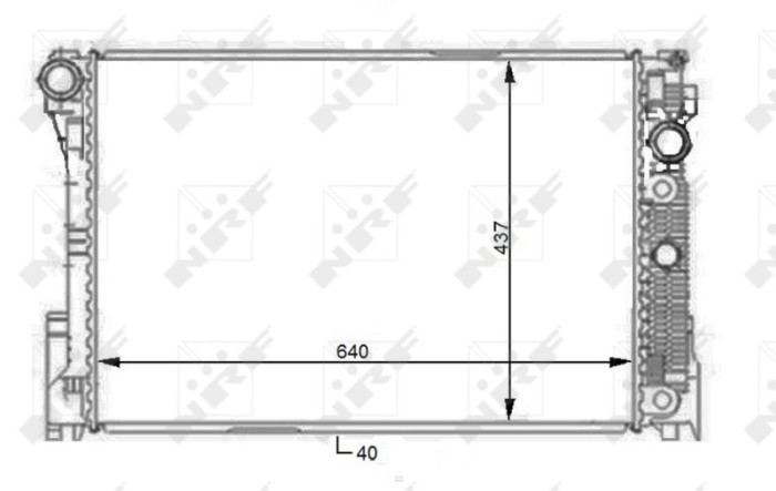 NRF 59108 Radiator, racire motor