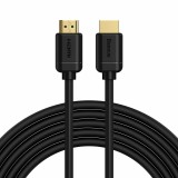 CABLU video Baseus HD Series, HDMI (T) la HDMI (T), rezolutie maxima 4K UHD (3840 x 2160) la 30 Hz, conectori auriti, 5m, negru &quot;CAKGQ-D01&quot; (timbru ve