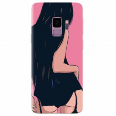 Husa silicon pentru Samsung S9, Girl With Long Hair