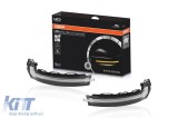 Semnalizatoare dinamice LED cromate Osram potrivite pentru oglinzile Audi A3 2013-2018 Performance AutoTuning