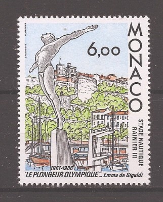 Monaco 1986 - A 25-a aniversare de la dezvelirea Scafandrului Olimpic, MNH foto