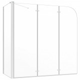VidaXL Cabină de baie, 120x69x130 cm, sticlă securizată, transparent