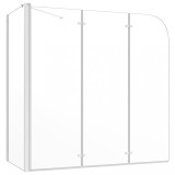 vidaXL Cabină de baie, 120x69x130 cm, sticlă securizată, transparent