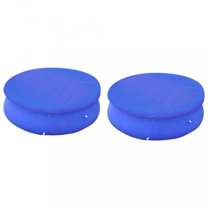 Gossi huse de piscine supraterane, 2 buc., rotunde, 450-457 cm