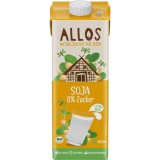 Bautura de soia Allos, 1L, Eco, Fara Gluten, Fara Lactoza, Vegana, Sursa Proteine
