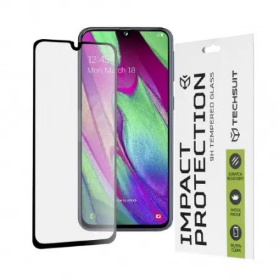 Folie Samsung Galaxy A40 sticla securizata 111D Negru foto