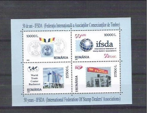 Romania 2002 - 50 years IFSDA - MNH perforated sheet RO.002