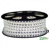 Banda LED 220V, 4100K, 12W/m, IP65, 120 LED/m, Chip 3014, Delight - Lumina Neutra, Rola 100m