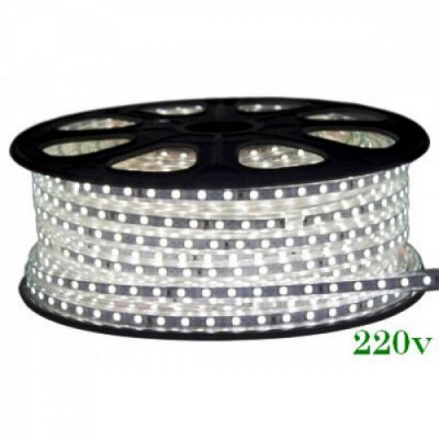 Banda LED 220V 4100K 12W/m Ip65 120Led/M 3014 foto