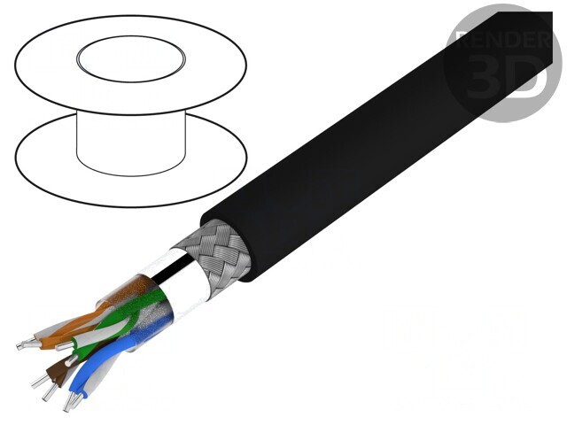 Cablu Ethernet Industrial SF/UTP 5e Cu PVC