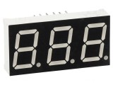 Afișaj LED 7 Segmente 14,2mm Verde 3 Cifre