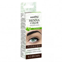 Pudra sprancene Henna Venita, numarul 04, Maro