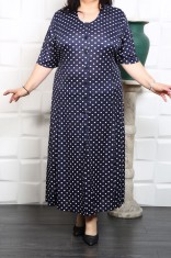 Rochie Clasica cu Nasturi si Cordon Cod 005 - 58Marimea foto