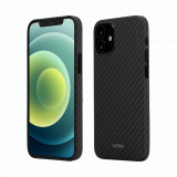 Husa Vetter pentru iPhone 12 mini, Clip-On Super Slim, Made from Aramid Fiber, Kevlar, Negru