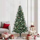 Cumpara ieftin Pom de Craciun artificial pre-iluminat cu 300 LED Verde 210 cm