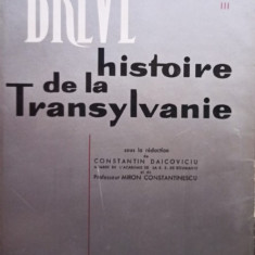 Constantin Daicoviciu - Breve histoire de la Transylvanie (1965)