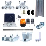 Kit complet automatizare porti autoportante PNI AP800D, motor, roti, fotocelule, telecomanda, lampa, 6 metri cremaliera, 3x2 m