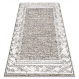 Covor MATEO 8033/944 Modern grecesc, cadru - structural gri / bej, 80x150 cm