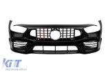 Bumper frontal tip A Design GT63 cu grila tip Brabus cu lac negru si linii rosii, potrivit pentru Mercedes A Design GT 4 Door Coupe dupa 2019 Performa