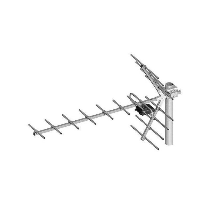 Antena Yagi cu 16 elemente, pentru receptionarea canalelor TV 21-69 Antena Yagi cu 16 elemente, pentru receptionarea canalelor TV 21-69