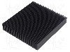 Radiator extrudat, aluminiu, 100mm x 90mm, neagra, FISCHER ELEKTRONIK - SK 624 100 SA foto