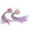 Set 2 ornamente ghidon biciclete copii, model Disney Princess Cod:59172SV