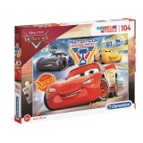 Puzzle Clementoni Disney Cars Cupa Piston, 104 piese