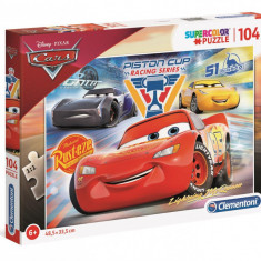 Puzzle Clementoni Disney Cars Cupa Piston, 104 piese