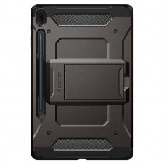 Carcasa Spigen Tough Armor Pro compatibila cu Samsung Galaxy Tab S7 FE 5G 12.4 inch Gunmetal foto