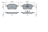 BOSCH 0 986 424 436 set placute frana,frana disc