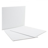 Canvas Pictură, A4, Set 3 Bucăți, Alb, Carton cu Musama, Oem