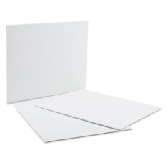 Canvas Pictură, A4, Set 3 Bucăți, Alb, Carton cu Musama