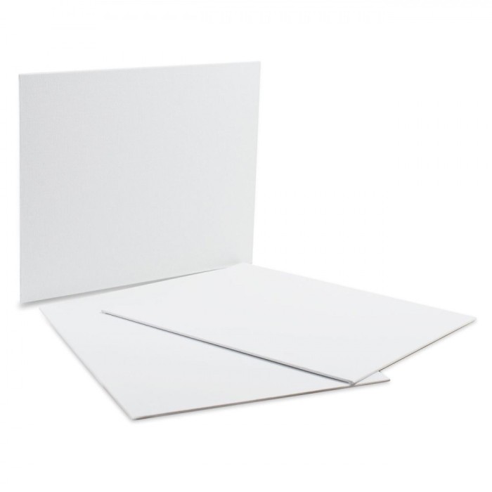 Canvas Pictură, A4, Set 3 Bucăți, Alb, Carton cu Musama