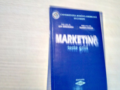 MARKETING Teste Grila - Ion Smedescu, Eugen Ghinea - 2002, 128 p. foto