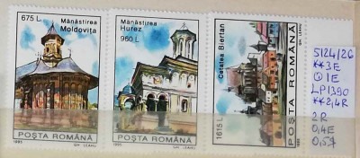 1995 Mon. din Rom&amp;acirc;nia incluse &amp;icirc;n patrim. arh. mond. LP1390 MNH Pret 1,5+1 Lei foto