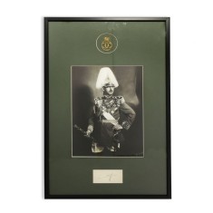 Regele Carol al II-lea, bilet cu semnătură olografă + fotografie + cifru