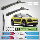 Cumpara ieftin Ștergătoare Citroen C4 Cactus (2014&ndash;2018) Flat | Set Complet &ndash; TeamCar&reg;
