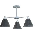 Lustra Fare 3XE27 IP20, alb+negru, Erste