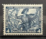 Germania (Deutsches Reich) 1933 "Ajutorul de Urgență / Operele lui Richard Wagner''- "Olandezul Zburător" 4+2 Pfennig (Michel 500) MNH - Cod: -Bn1