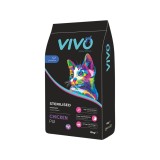 Cumpara ieftin Hrana uscata pentru pisici cu pui Vivo Sterilised 10 KG