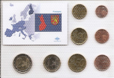Finlanda Set 8A - 1, 2, 5, 10, 20, 50 euro cent, 1, 2 euro 1999 - UNC !!! foto
