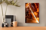 Tablou Canvas Antelope Canyon Razele Soarelui Artă Murală Unică, 26 x 39 cm, CMCLASS