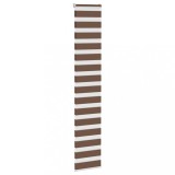 VidaXL Jaluzea tip zebra maro lățime țesătură 35,9 cm poliester
