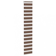 vidaXL Jaluzea tip zebra maro lățime țesătură 35,9 cm poliester