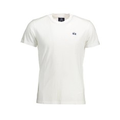 La Martina Tricou barbati, cu mini logo brodat, Regular Fit, Alb, L