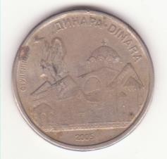 Serbia 10 dinari 2005 foto