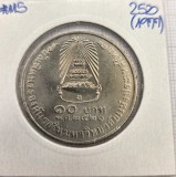 Thailanda 10 Baht 2520 (1977) KM#115 - Absolvire Printesa Sirindhorn