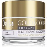 Delia Cosmetics Gold &amp; Collagen Therapy crema de zi mărește elasticitatea pielii 50 ml